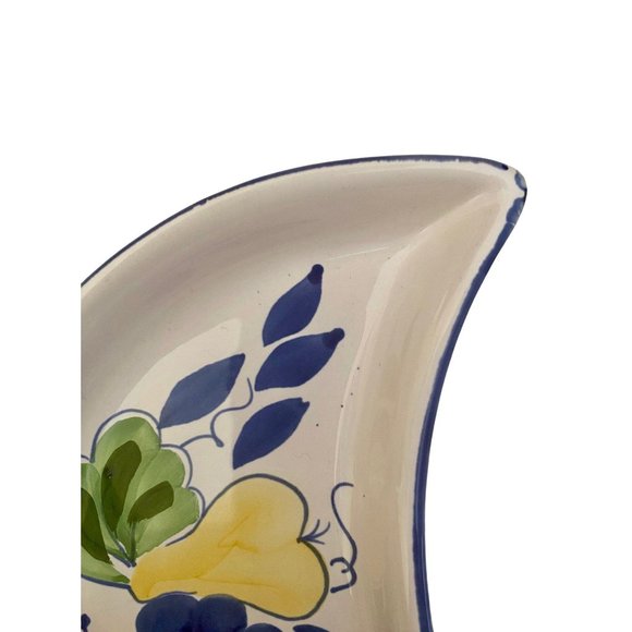 1992 Vintage Set of 4 Moon Shaped Serving Plates - Picture 3 of 6